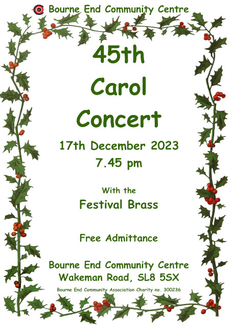 Carol Concert poster