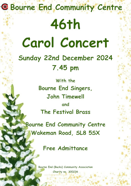 Carol Concert poster