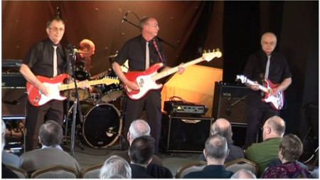 centreRock band on stage