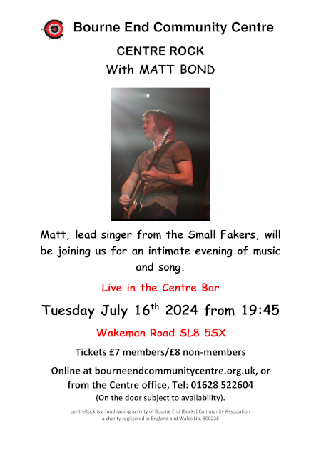 20240716 CentreRock Matt Bond