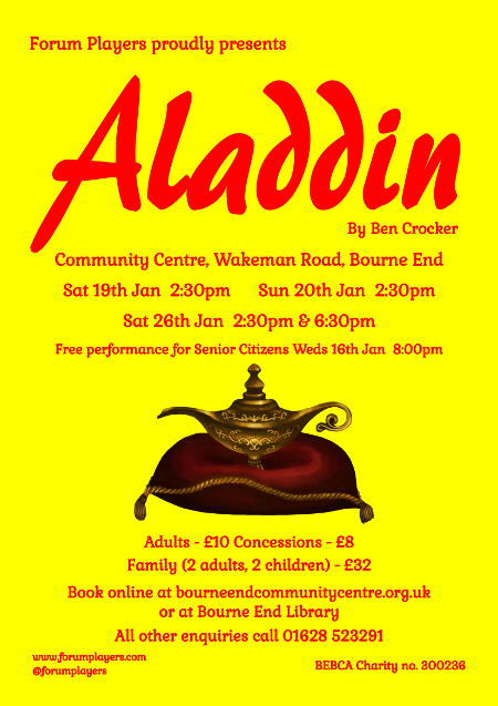 201901 ForumPlayers Panto Aladdin poster 450px